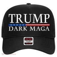 Trump 2024 Dark Maga President Donald Trump Hat thumb 0