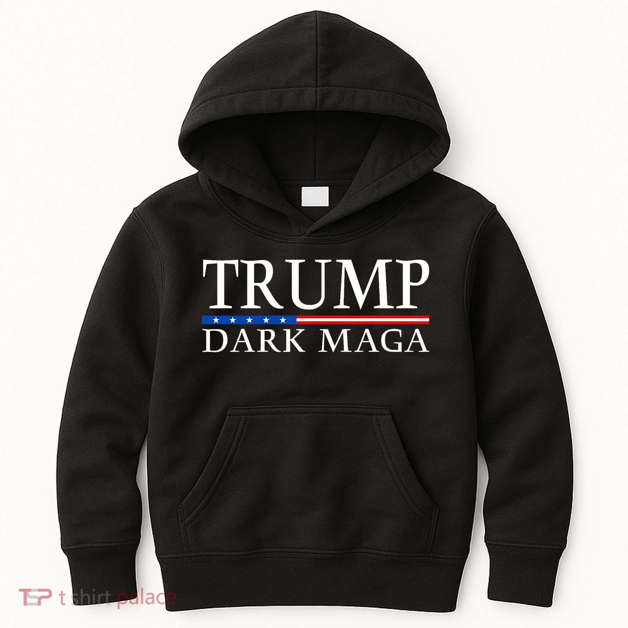 Trump 2024 Dark Maga President Donald Trump Kids Hoodie