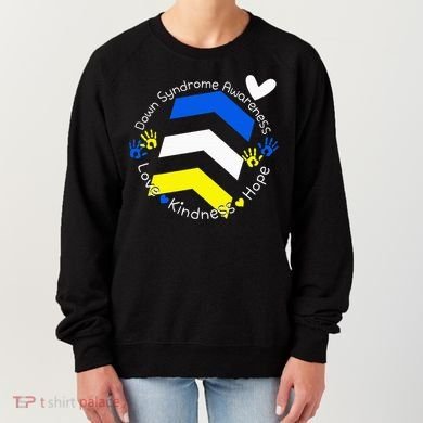 Trisomy 21 Down Syndrome Extra Three Chromosome Arrows Women's Sweatshirt