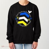 Trisomy 21 Down Syndrome Extra Three Chromosome Arrows Women's Sweatshirt thumb 0