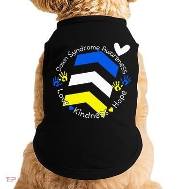 Trisomy 21 Down Syndrome Extra Three Chromosome Arrows Doggie Tank