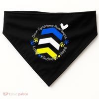 Trisomy 21 Down Syndrome Extra Three Chromosome Arrows USA-Made Doggie Bandana thumb 0