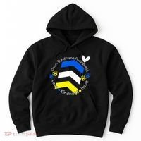 Trisomy 21 Down Syndrome Extra Three Chromosome Arrows Hoodie thumb 0