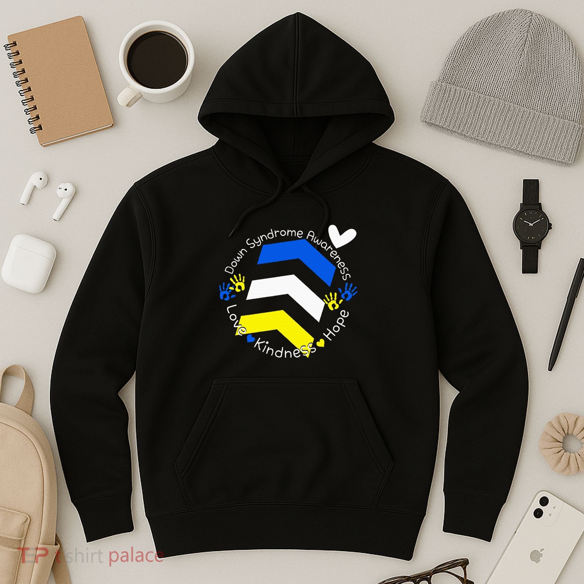Trisomy 21 Down Syndrome Extra Three Chromosome Arrows Hoodie