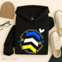 Trisomy 21 Down Syndrome Extra Three Chromosome Arrows Hoodie thumb 4