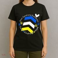 Trisomy 21 Down Syndrome Extra Three Chromosome Arrows T-Shirt thumb 4
