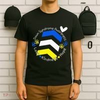Trisomy 21 Down Syndrome Extra Three Chromosome Arrows T-Shirt thumb 6