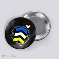 Trisomy 21 Down Syndrome Extra Three Chromosome Arrows Button thumb 0