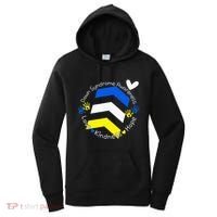 Trisomy 21 Down Syndrome Extra Three Chromosome Arrows Women's Hoodie thumb 0