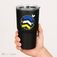 Trisomy 21 Down Syndrome Extra Three Chromosome Arrows Tumbler thumb 2