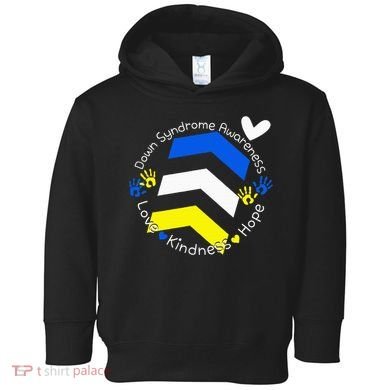 Trisomy 21 Down Syndrome Extra Three Chromosome Arrows Toddler Hoodie