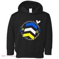 Trisomy 21 Down Syndrome Extra Three Chromosome Arrows Toddler Hoodie thumb 0