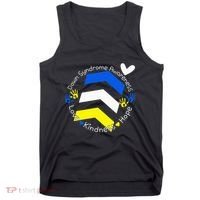 Trisomy 21 Down Syndrome Extra Three Chromosome Arrows Tank Top thumb 0