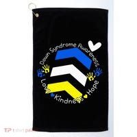 Trisomy 21 Down Syndrome Extra Three Chromosome Arrows Golf Towel thumb 0