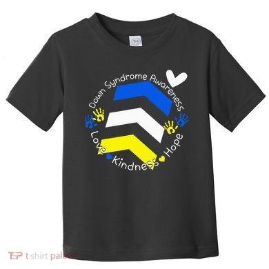 Trisomy 21 Down Syndrome Extra Three Chromosome Arrows Toddler T-Shirt