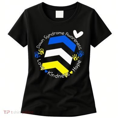 Trisomy 21 Down Syndrome Extra Three Chromosome Arrows Women's T-Shirt