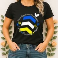 Trisomy 21 Down Syndrome Extra Three Chromosome Arrows Women's T-Shirt thumb 2