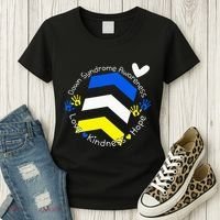 Trisomy 21 Down Syndrome Extra Three Chromosome Arrows Women's T-Shirt thumb 3