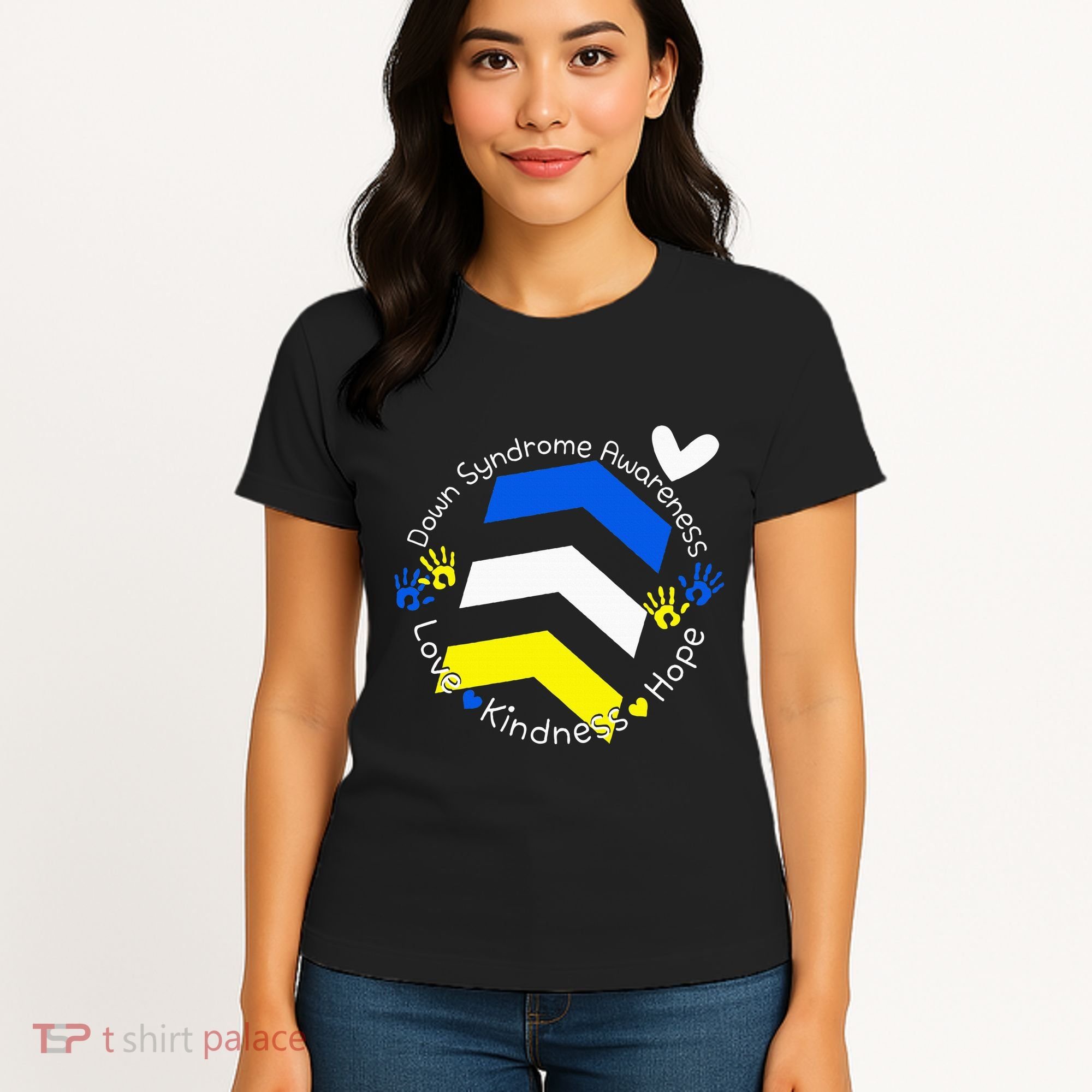Trisomy 21 Down Syndrome Extra Three Chromosome Arrows Women's T-Shirt