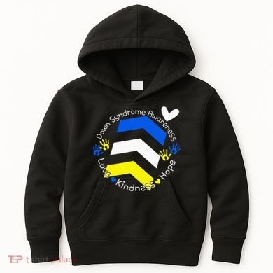 Trisomy 21 Down Syndrome Extra Three Chromosome Arrows Kids Hoodie