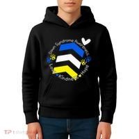 Trisomy 21 Down Syndrome Extra Three Chromosome Arrows Kids Hoodie thumb 4