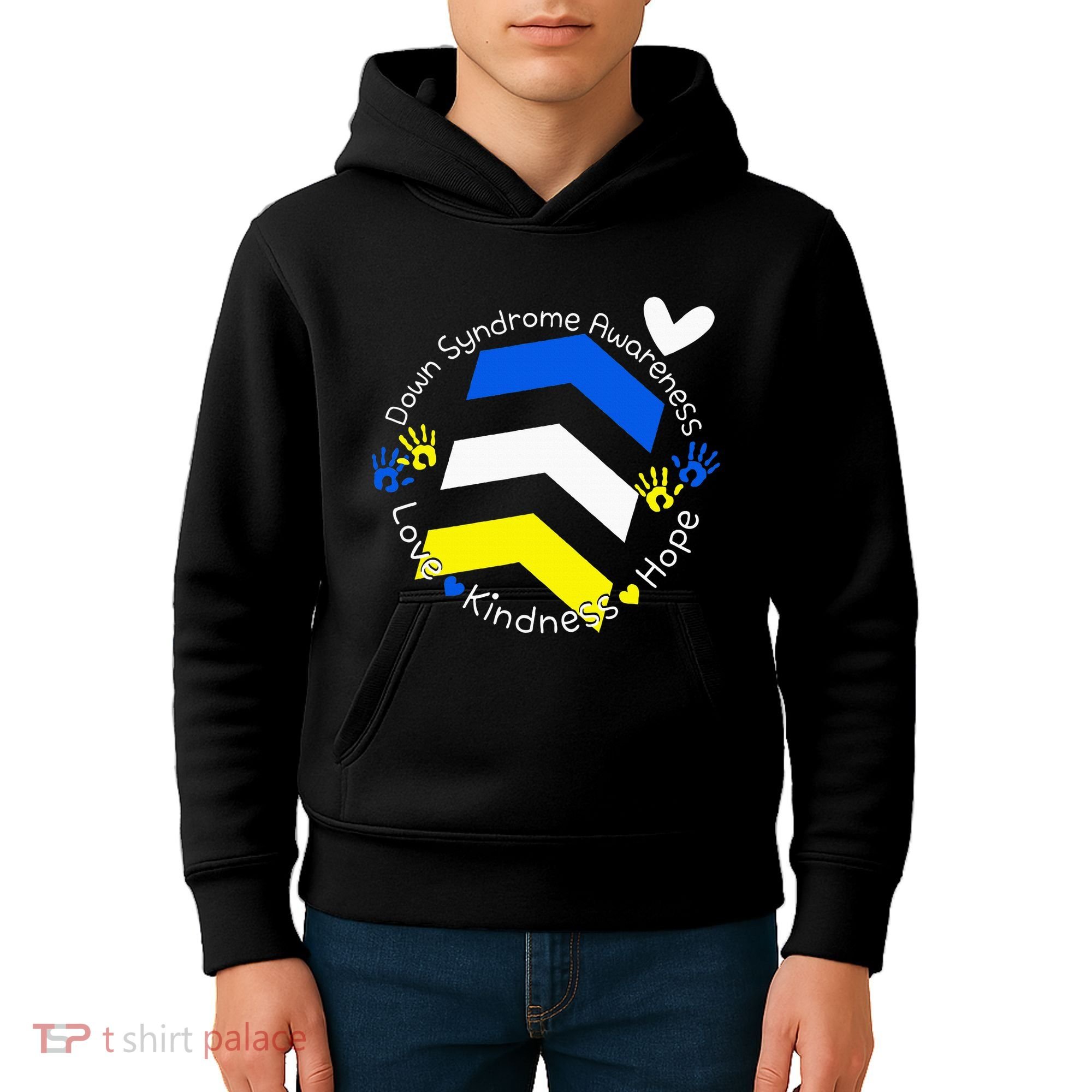 Trisomy 21 Down Syndrome Extra Three Chromosome Arrows Kids Hoodie