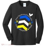 Trisomy 21 Down Syndrome Extra Three Chromosome Arrows Kids Long Sleeve Shirt thumb 0