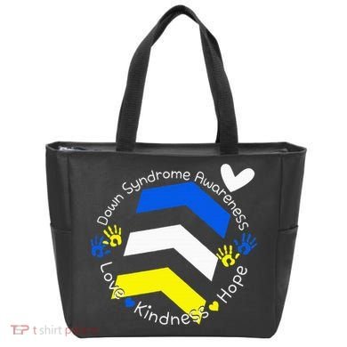 Trisomy 21 Down Syndrome Extra Three Chromosome Arrows Tote Bag