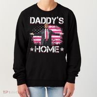Trump 2024 Daddys Home Funny Trump Pink Women's Sweatshirt thumb 0