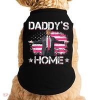 Trump 2024 Daddys Home Funny Trump Pink Doggie Tank thumb 0