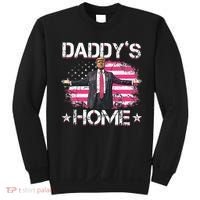 Trump 2024 Daddys Home Funny Trump Pink Sweatshirt thumb 0