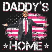 Trump 2024 Daddys Home Funny Trump Pink Mousepad thumb 1