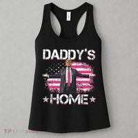 Trump 2024 Daddys Home Funny Trump Pink Women's Tank Top thumb 3