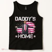 Trump 2024 Daddys Home Funny Trump Pink Tank Top thumb 2