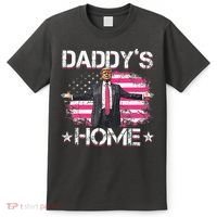 Trump 2024 Daddys Home Funny Trump Pink T-Shirt thumb 0