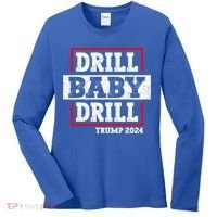 Trump 2024 Drill Baby Drill Women's Long Sleeve Shirt thumb 0