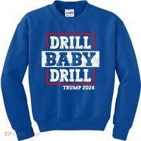Trump 2024 Drill Baby Drill Kids Sweatshirt thumb 0