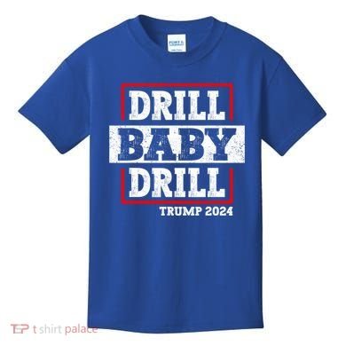 Trump 2024 Drill Baby Drill Kids T-Shirt