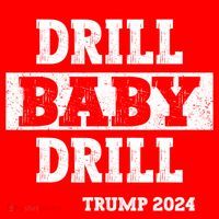 Trump 2024 Drill Baby Drill Santa Hat thumb 1