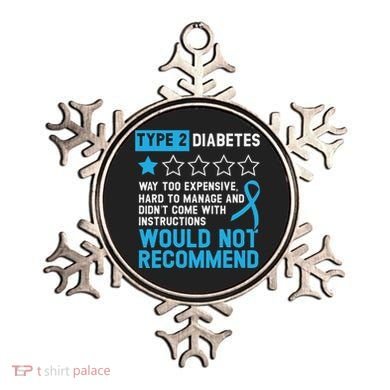 Type 2 Diabetes T2d Warrior Diabetes Awareness Ornament