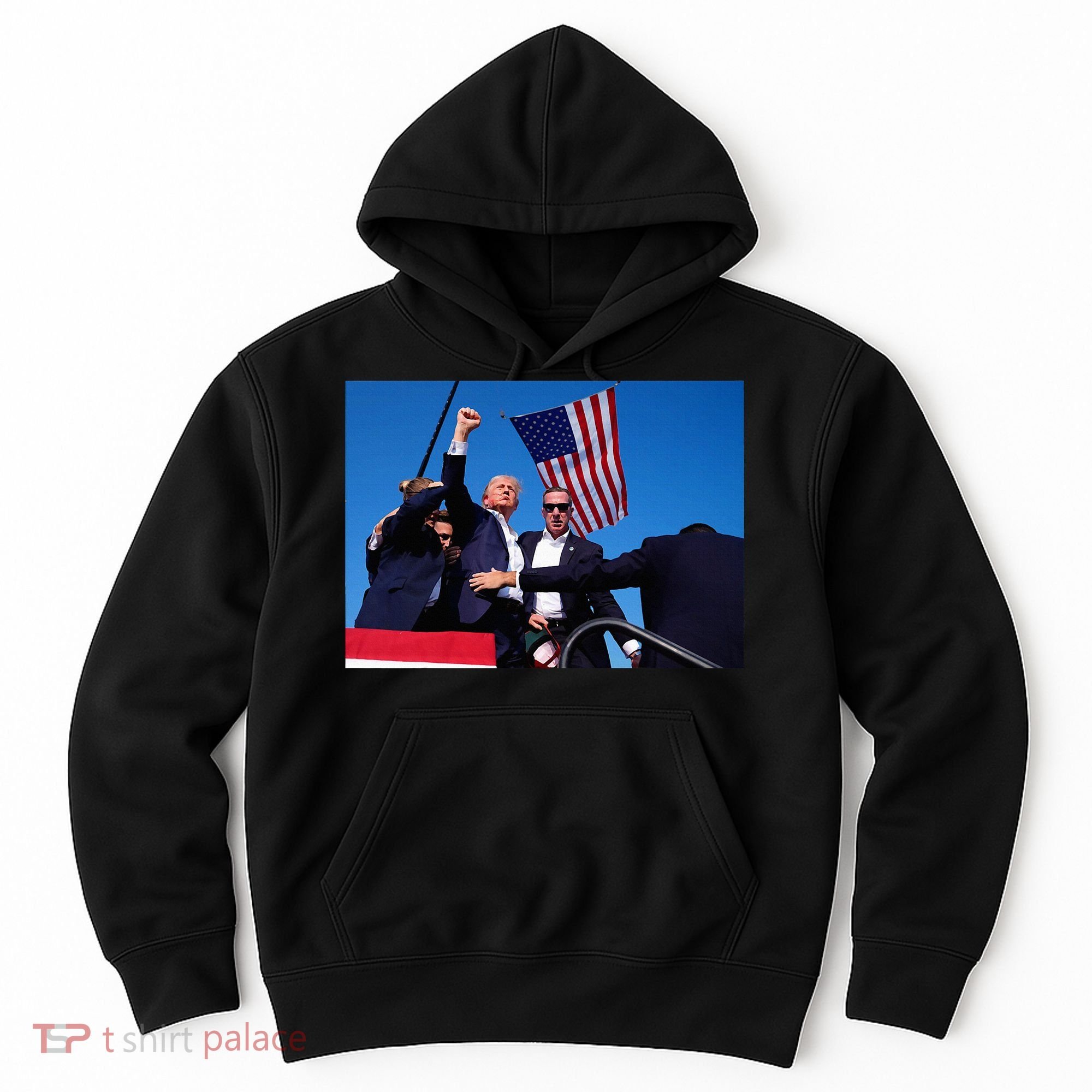 Trump 2024 Donald Trump Fist Pump Hoodie