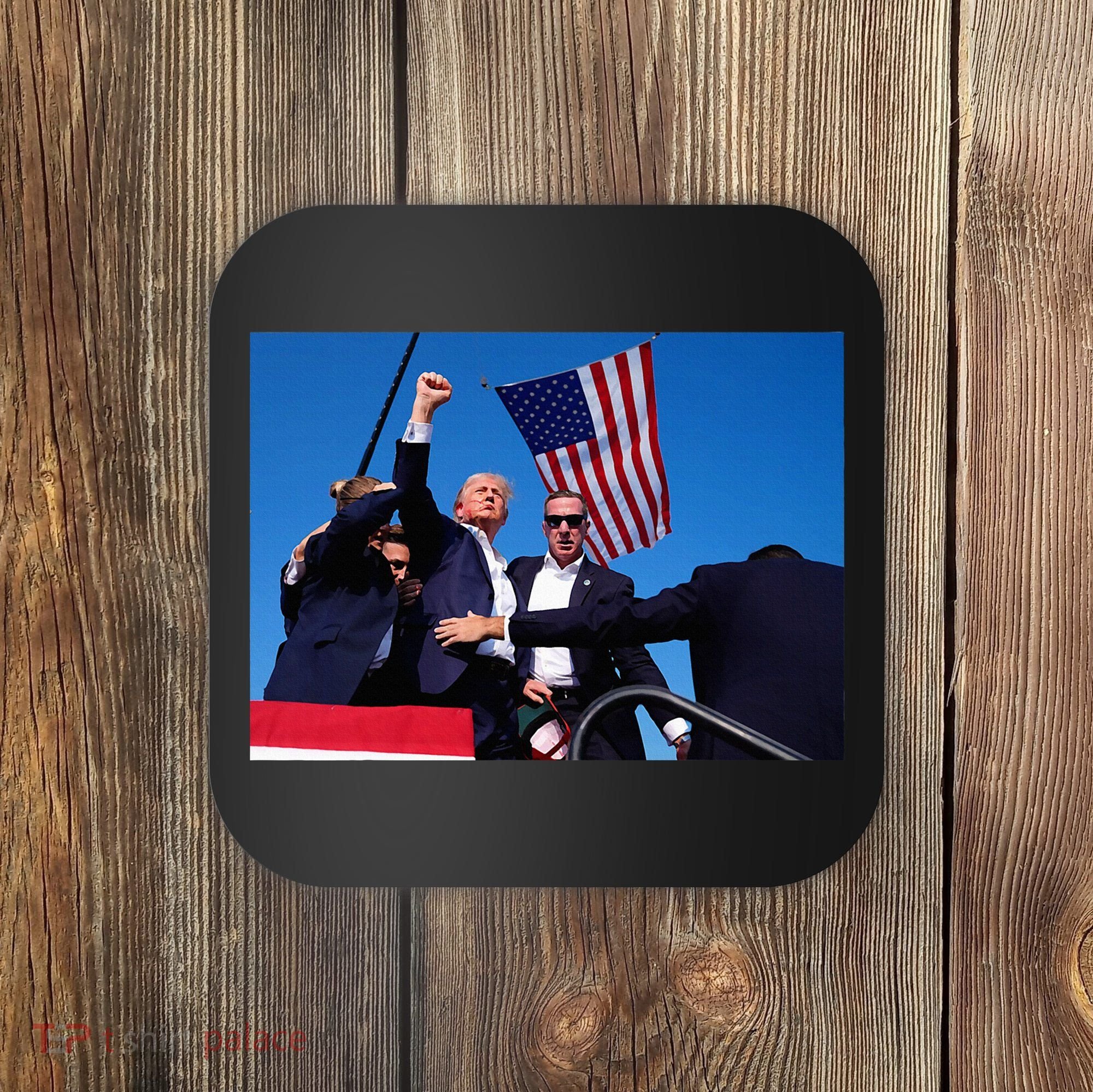 Trump 2024 Donald Trump Fist Pump Coaster