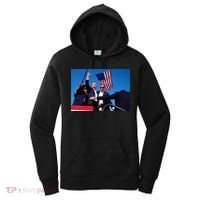 Trump 2024 Donald Trump Fist Pump Women's Hoodie thumb 0