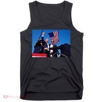 Trump 2024 Donald Trump Fist Pump Tank Top thumb 0