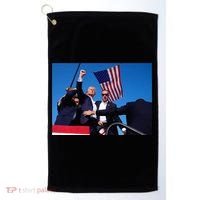 Trump 2024 Donald Trump Fist Pump Golf Towel thumb 0
