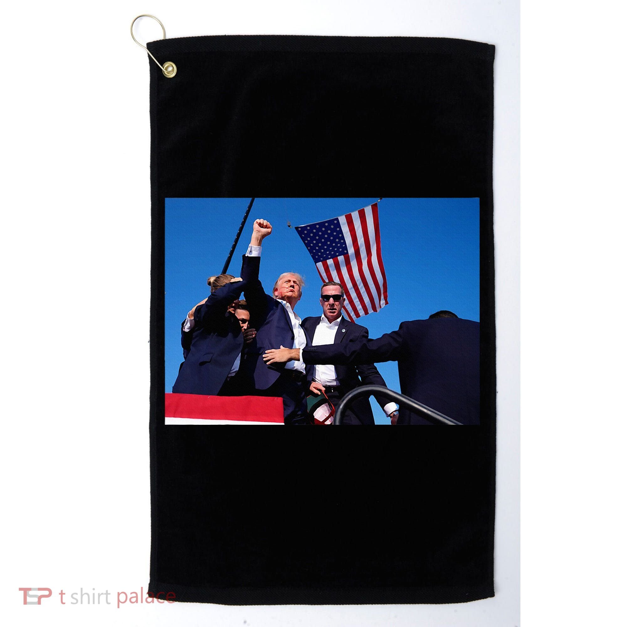 Trump 2024 Donald Trump Fist Pump Golf Towel