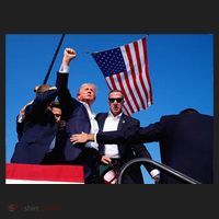 Trump 2024 Donald Trump Fist Pump Golf Towel thumb 3