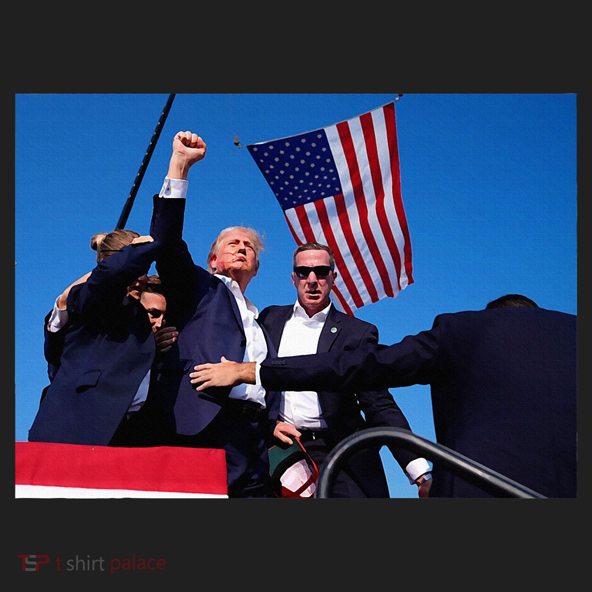 Trump 2024 Donald Trump Fist Pump Golf Towel