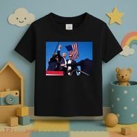 Trump 2024 Donald Trump Fist Pump Toddler T-Shirt thumb 3