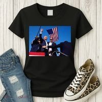 Trump 2024 Donald Trump Fist Pump Women's T-Shirt thumb 3